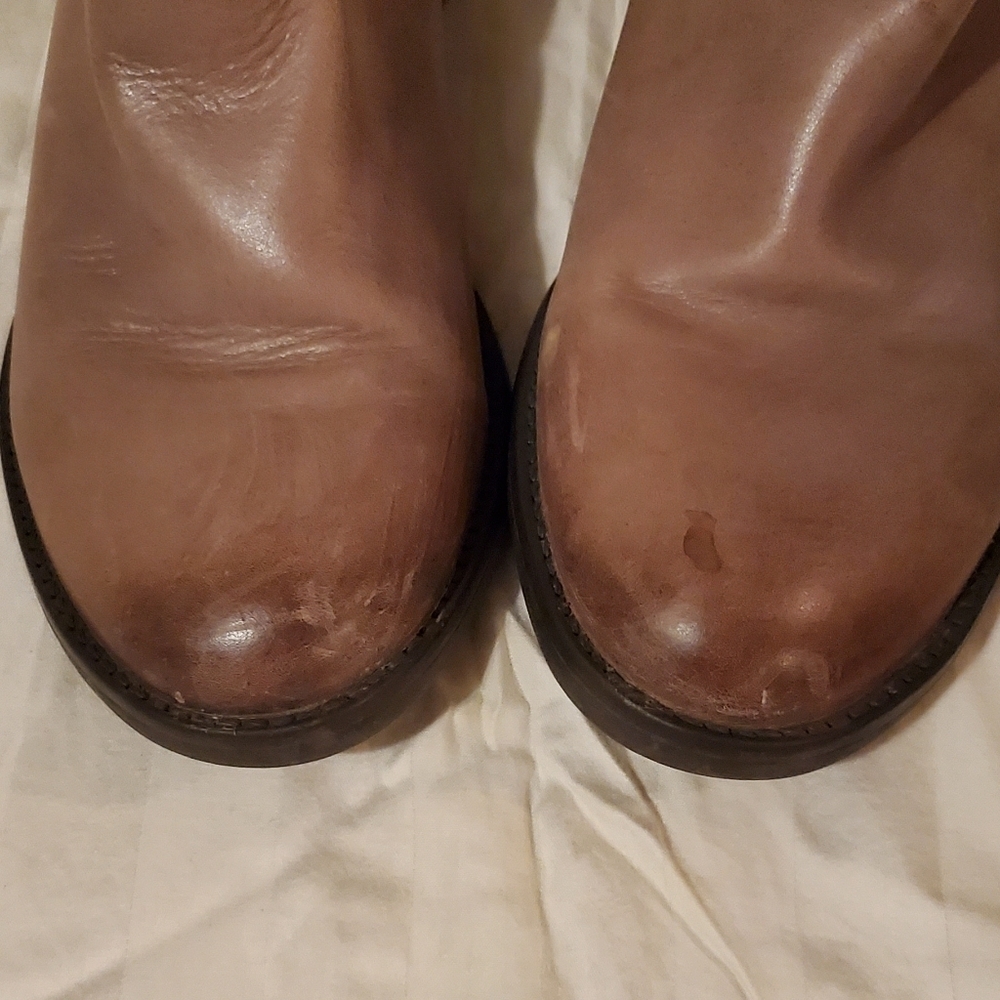 Bussola Taupe Leather Trapani Boots - Picture 6 of 16